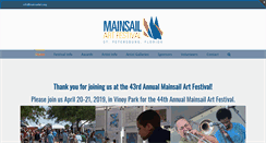 Desktop Screenshot of mainsailart.org